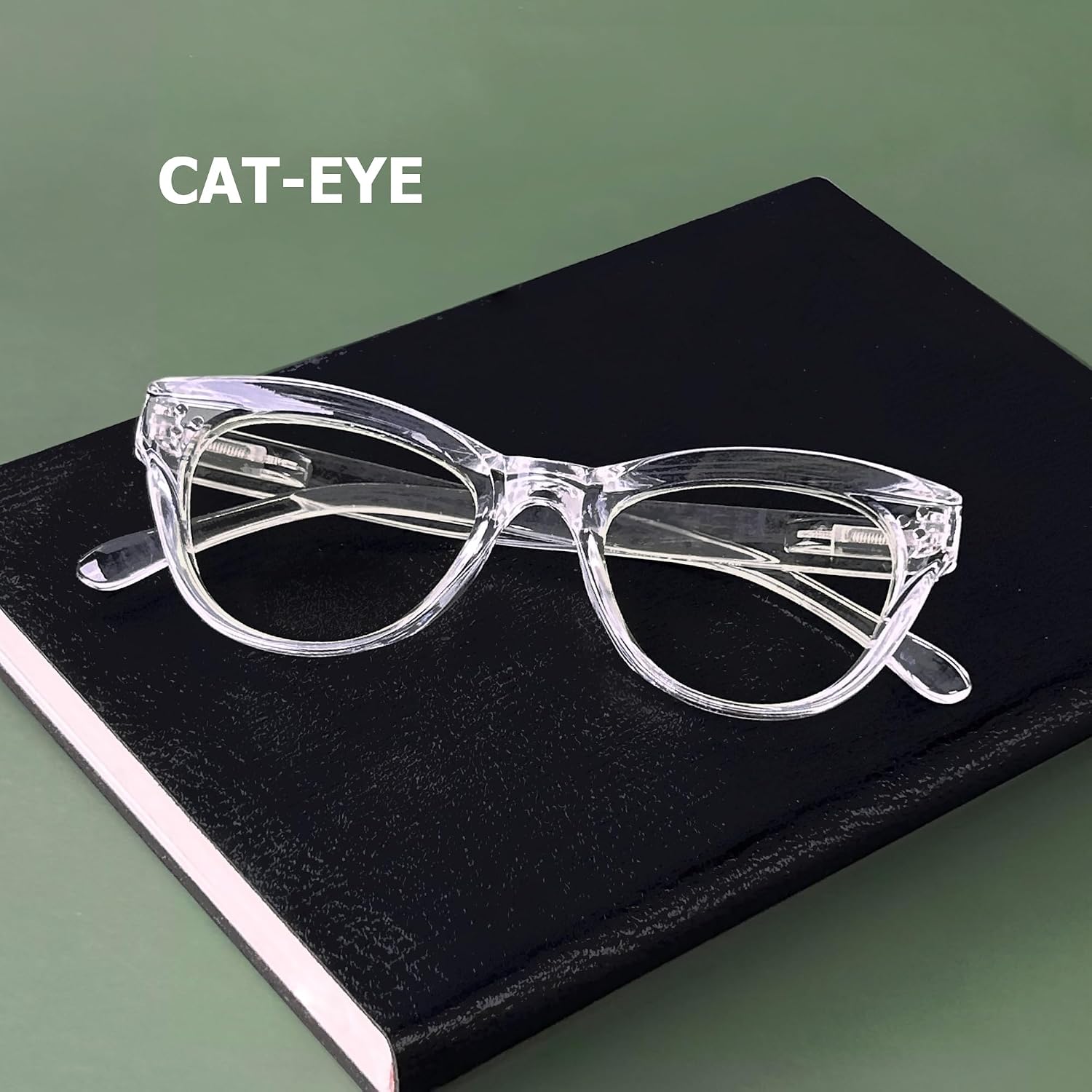 Eyekepper 4 Pack Oversized Blue Light Filter Glasses Women Cat Eye Computer Reading Glasses +1.00