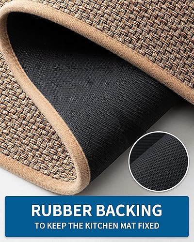 Miniatura 3 de Alfombra de pasillo de cocina antideslizante lavable de 16 x 8 pies para pasillo cocina parte delantera del fregadero tapetes de cocina para suelo
