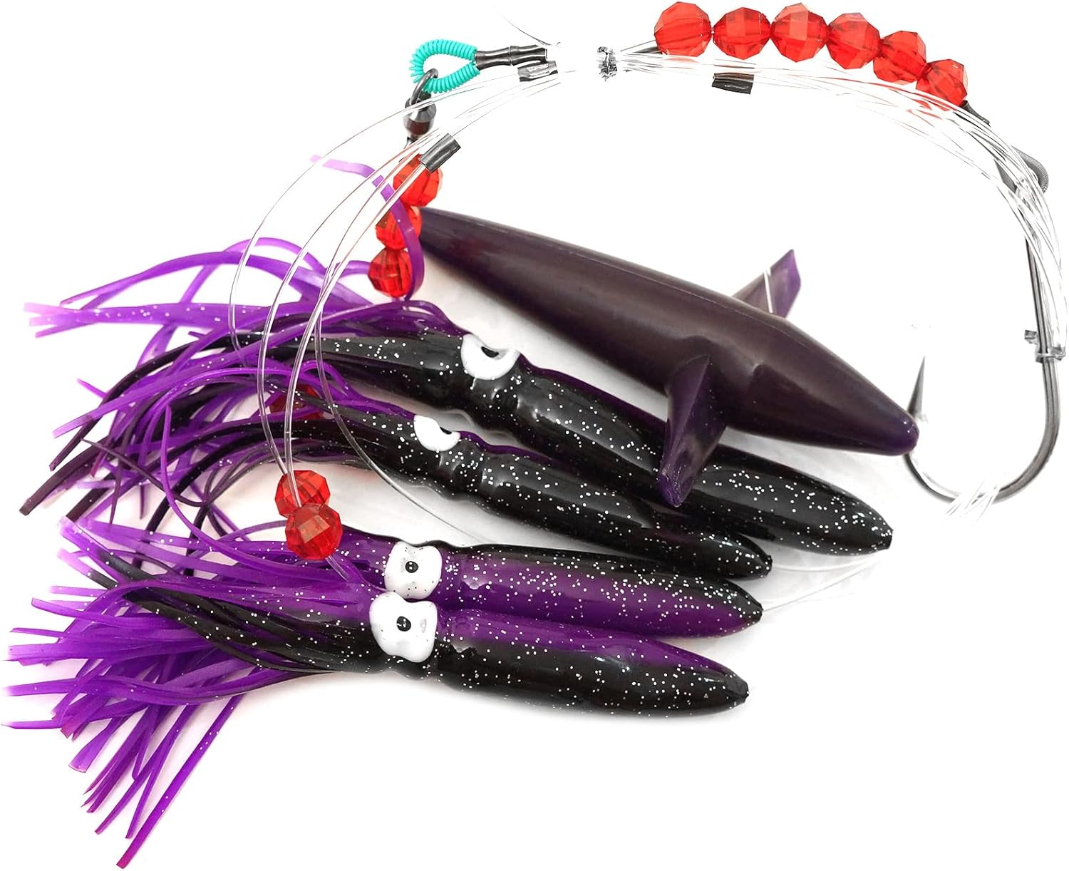 10pcs Fish WOW!® Mix Colors Fishing Daisy Bird Chain Squid Rig Teaser Trolling Lure