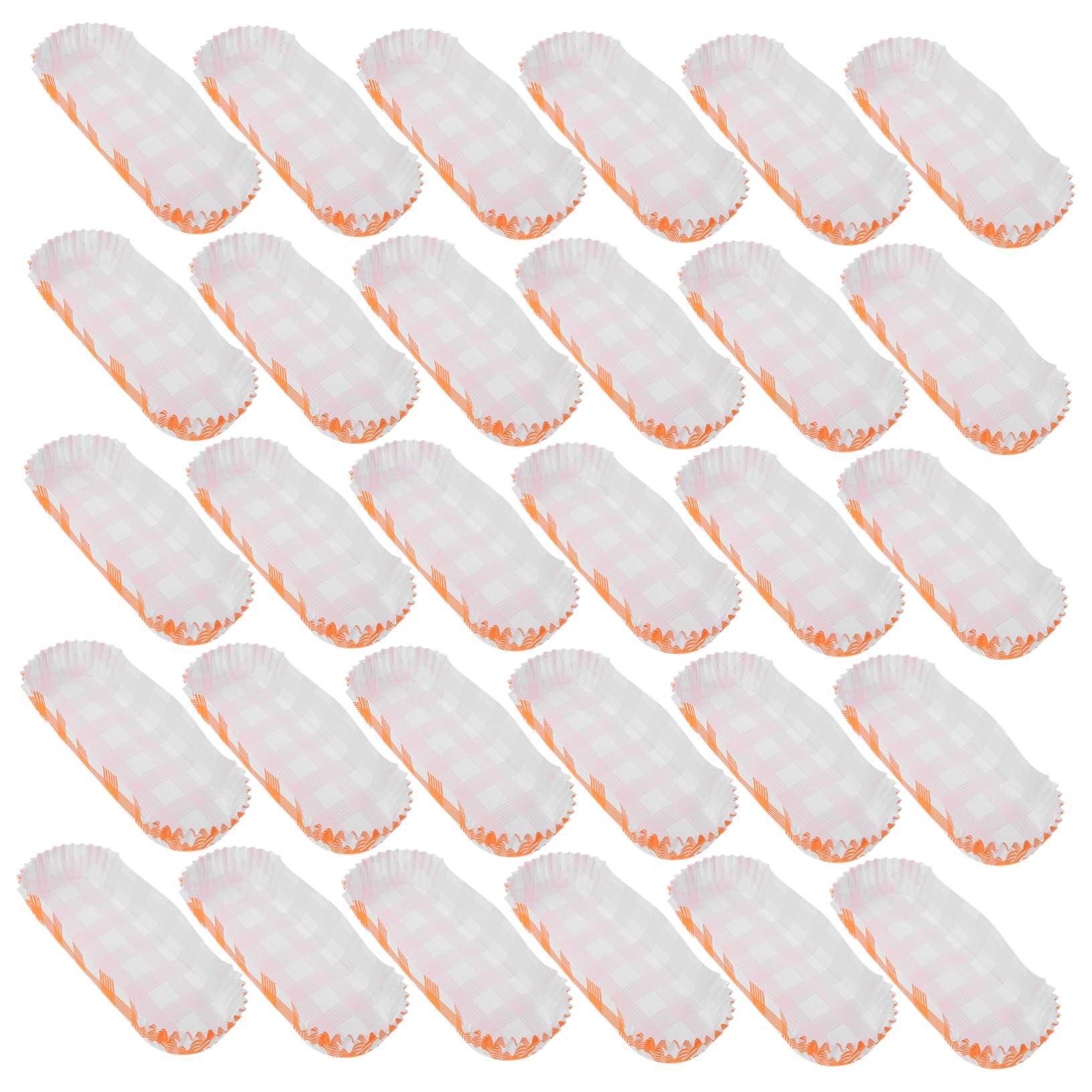 PRETYZOOM Hot Dog Container Lid Hot Dog Box Paper Trays Snack Holder Picnic Plate Disposable Fried Food Trays