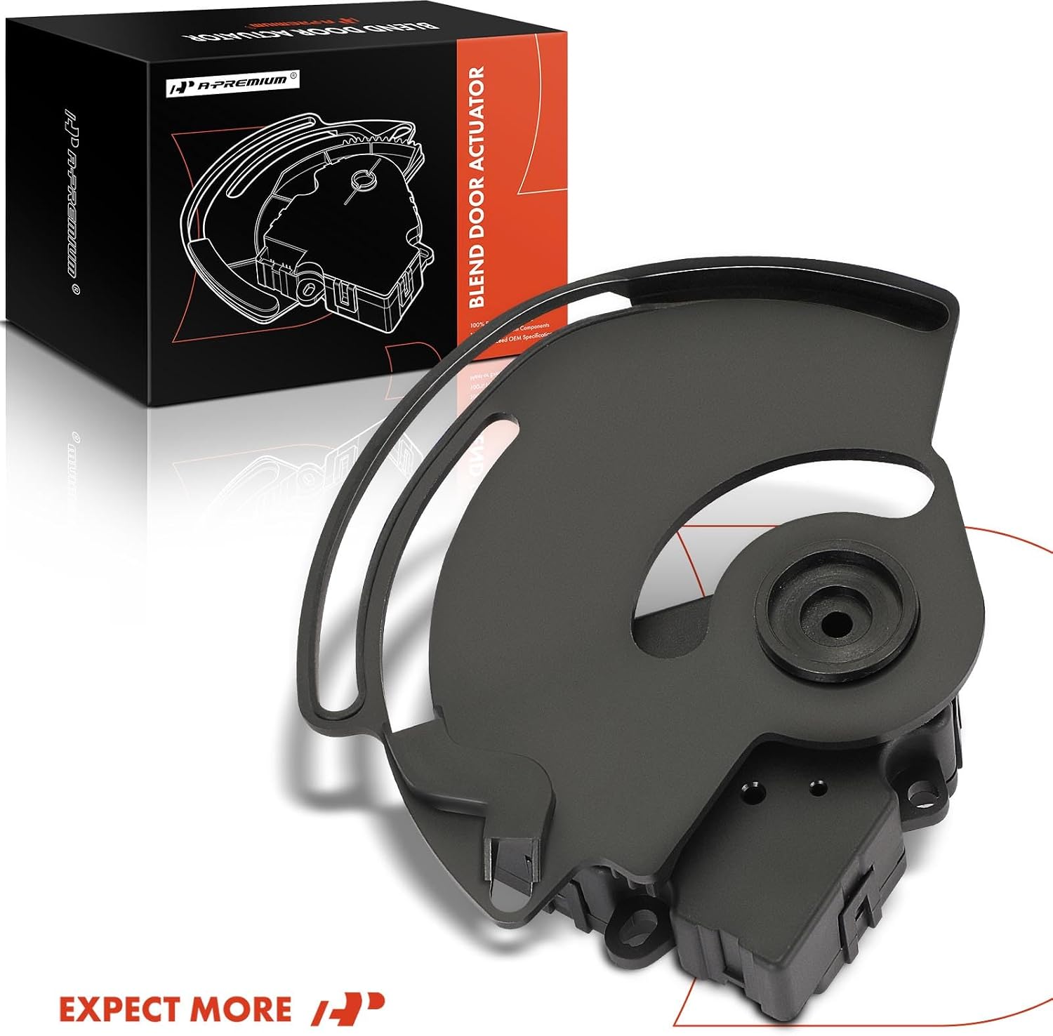 A-Premium HVAC Blend Door Actuator - Compatible with Chevy, GMC, Cadillac & Hummer Models - 2003-2014 Escalade Avalanche Silverado 1500 2500 Suburban Tahoe Sierra Yukon H2