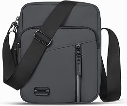 Men's Casual Shoulder Bag, Large Capacity Shoulder Bag, Waterproof Messenger, Multi-Pockets for Work Daily Travel