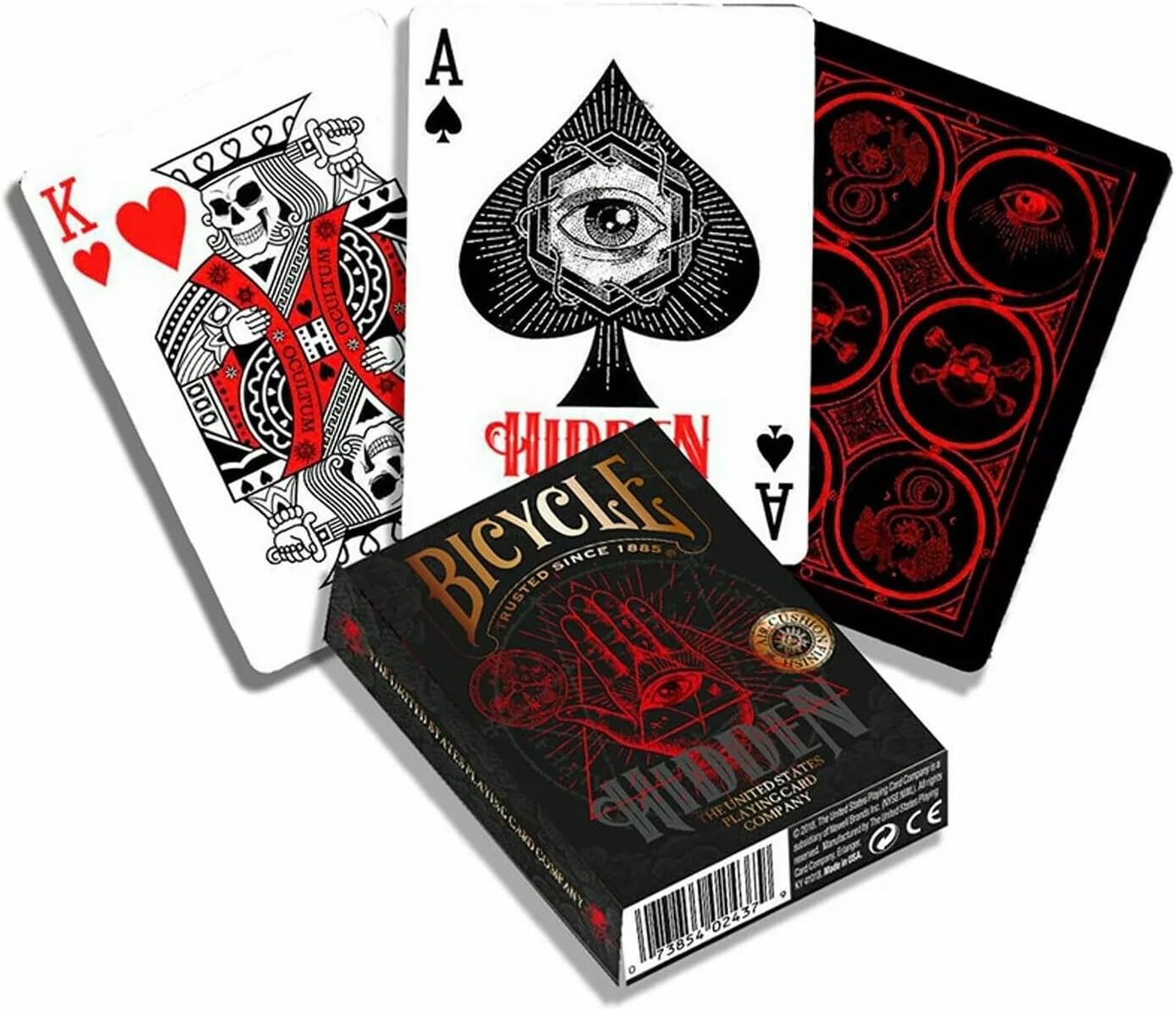 Bicycle Playing Cards 6 Decks, Hidden Collector's Bundle with Secret Societies Illustration