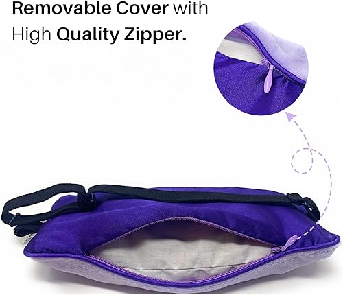 Miniatura 6 de Mumu Wraps - Almohada ponderada de aromaterapia para ojos, ideal para dormir, yoga y meditación, incluye funda adicional, regalo perfecto para