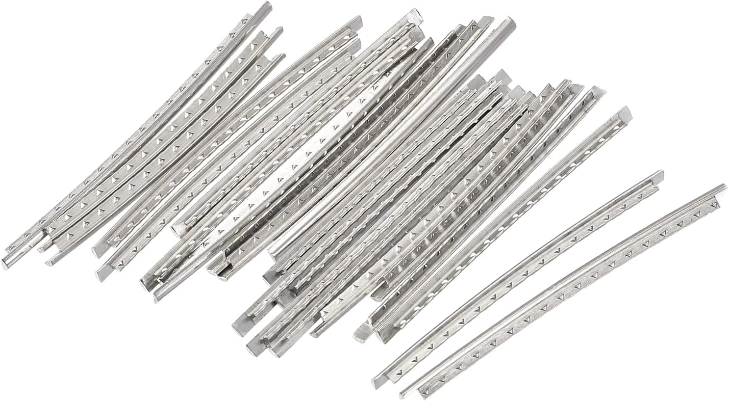 MECCANIXITY Electric Guitar Fret Wire Guitar Fretboard 22 Fret 2.4mm Silver Tone for