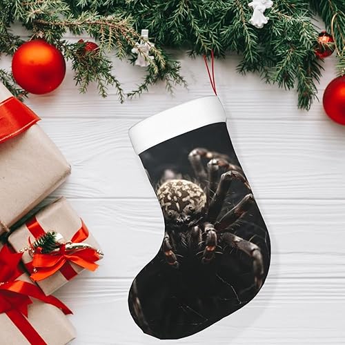 Miniatura 7 de Calcetines de Navidad con estampado de araña aterradora, medias decorativas para la familia, decoración de temporada navideña
