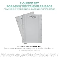 Vista 2 de Magnetic Breastmilk Freeze Flat Trays - Breastpump Accessory to Freeze Breast Milk Storage Bags Flat - (for Most Rectangular Bags, 2oz Tray Set