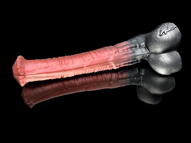 FlirtyDawg Fantasy Dildo Horse-Themed Pegasus Monster Adult Anal Sex Toys Platinum Silicone Dildo Unicorn Amur Anal Butt Plug Long Dong Silicone Dildo Color Vamp- Made USA (10 inch) - 10 inches