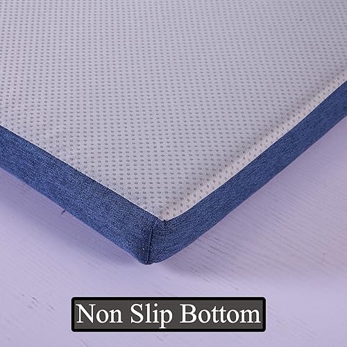 Miniatura 10 de Cojines de asiento para ventana panorámica, muebles de interior de 60 x 14 pulgadas, antideslizantes, lavables, cojín de banco de cocina y comedor