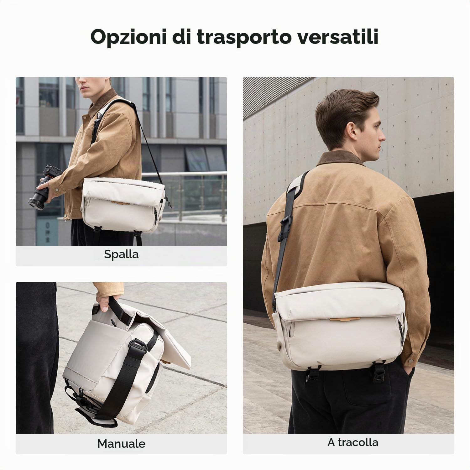 K&F CONCEPT Borsa a Tracolla per Fotocamera