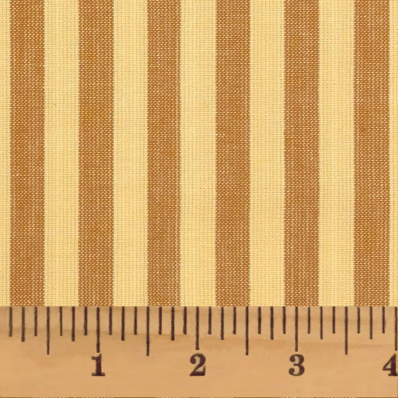 Honey Stripe Homespun Cotton Fabric by JCS - Sold by The Yard