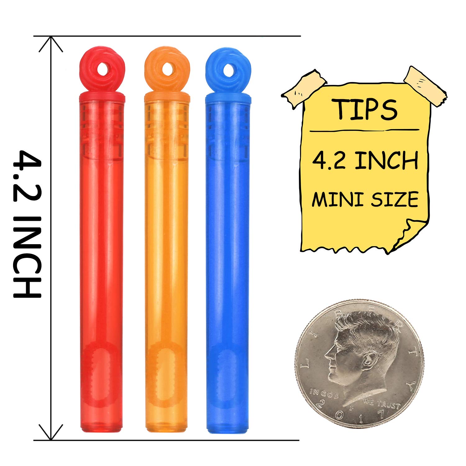 32 Piece Mini Bubble Wands Bulk, 8 Color Bubbles Party Favor Assortment Box — Amazon image 2