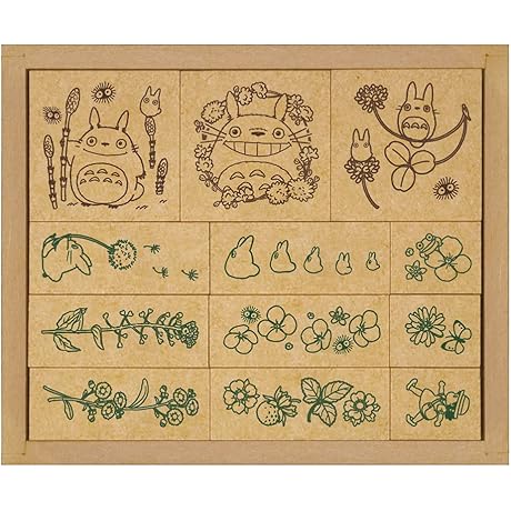 Adorable Beverly Ghibli SOH-007 My Neighbor Totoro Stamp Flower Hanko for Charming Artwork