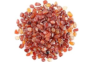 0.25 Lb Red Agate Pebbles For Jewelry Making