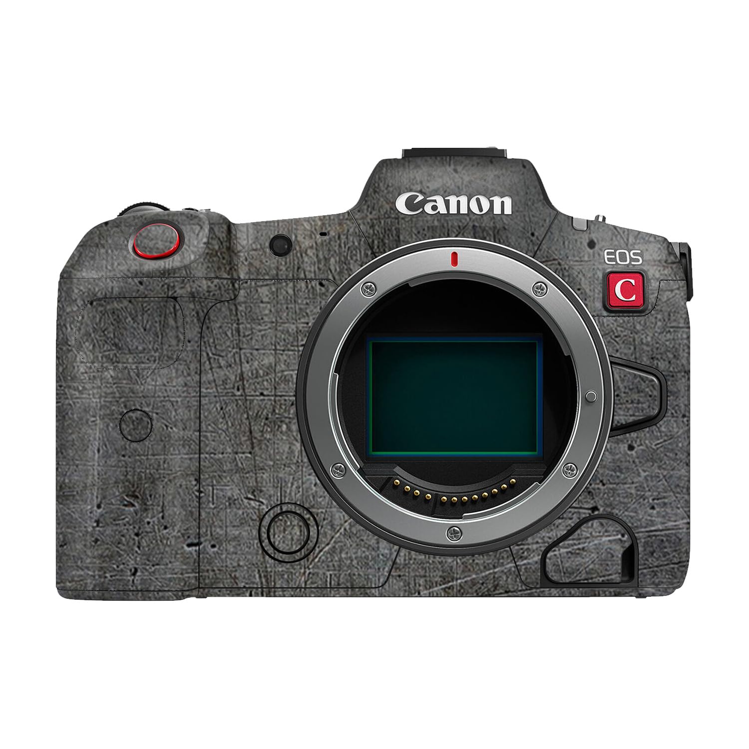 Camera Skin Compatible with Canon EOS R5C (2022) - Scratched Up - Premium 3M Vinyl Protective Wrap Decal Cover - Easy to Apply | Crafted in the USA by MightySkins