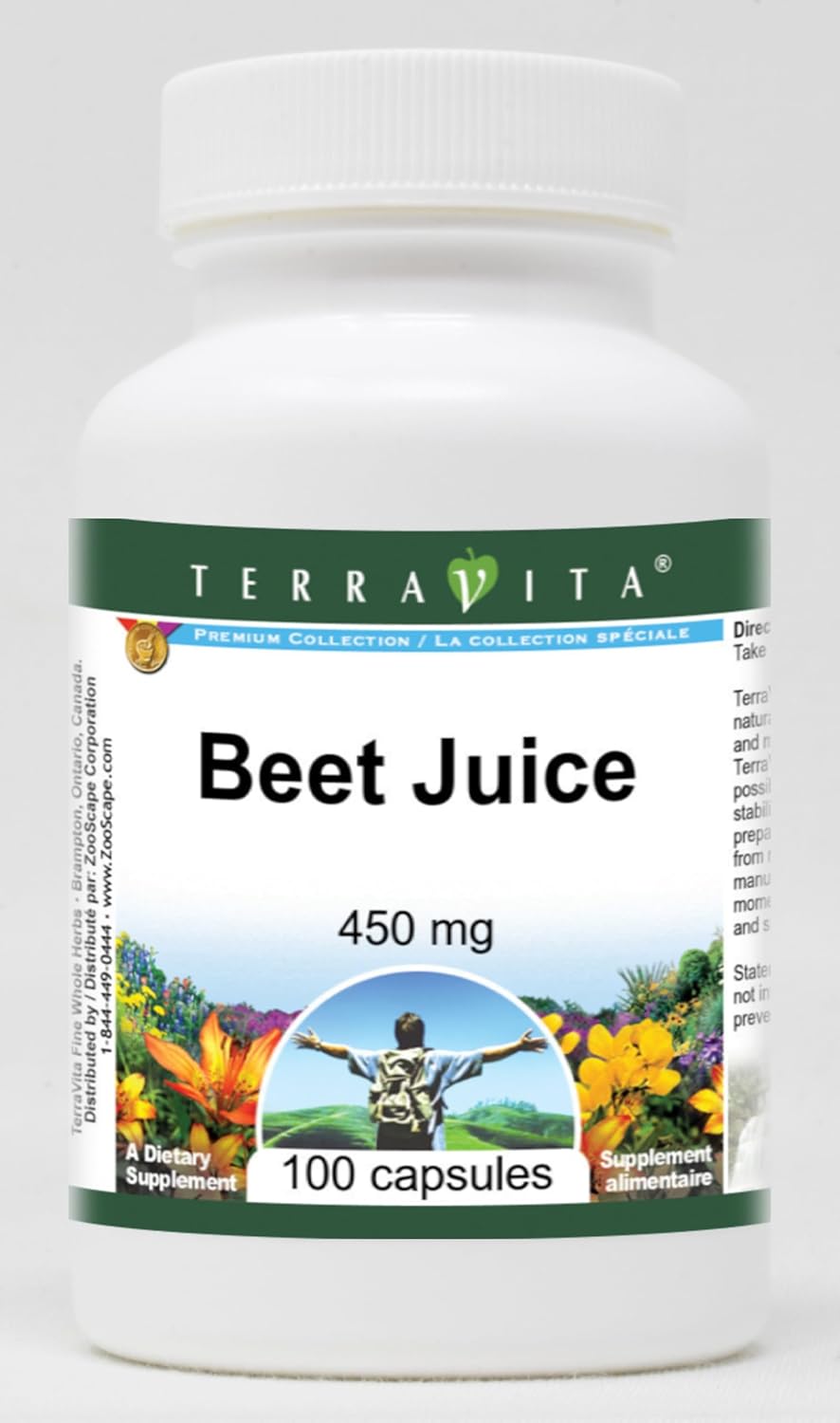 Beet Juice - 450 mg (100 Capsules, ZIN: 519167) - 3 Pack