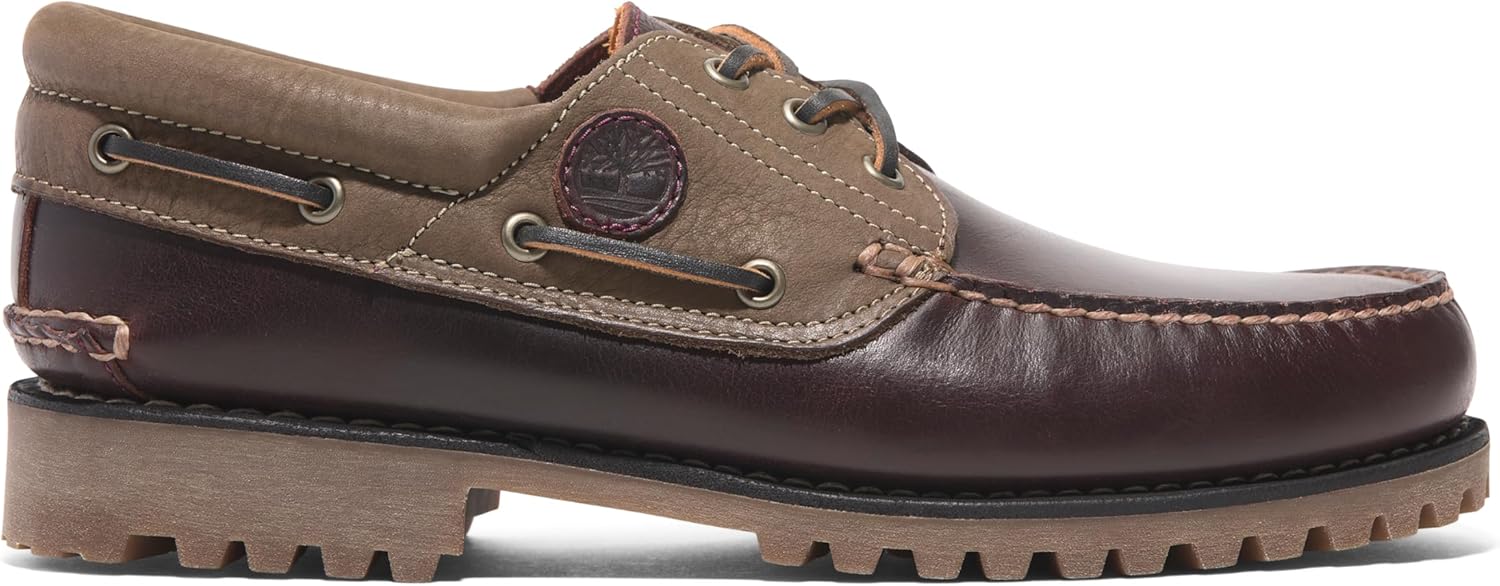 Timberland Men's Authentic 3-Eye Lug Handsewn Boat Shoes - Image 6