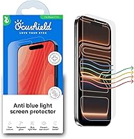 Vista 23 de Ocushield Protector de pantalla de vidrio templado antiluz azul para iPhone 7 iPhone 8 - Protege tus ojos, reduce las migrañas y mejora el sueño
