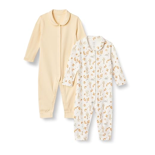 Amazon Essentials x Sofia Grainge Unisex Babies' Footless Sleepsuit, Pack of 2