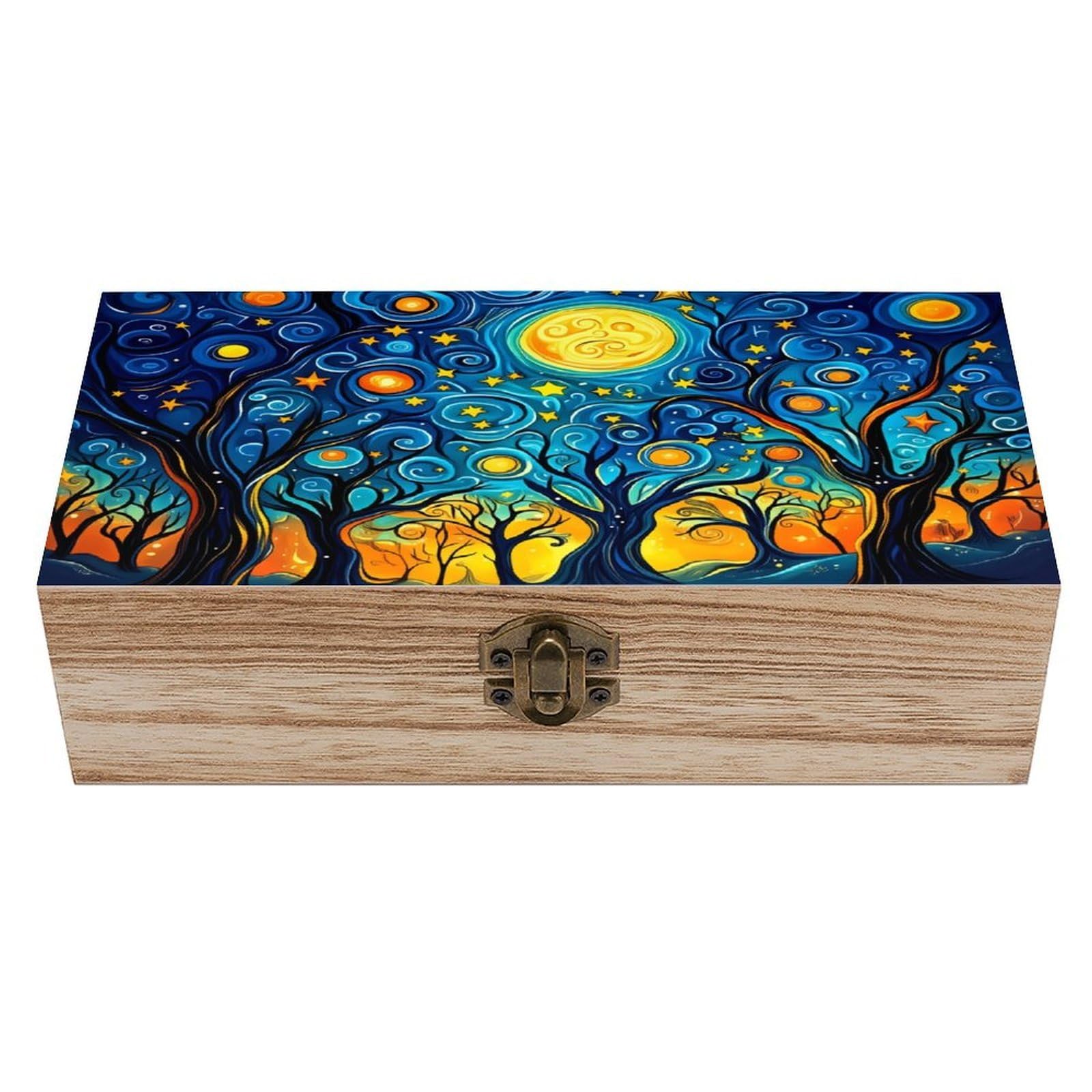 asbwuo Jungle Book Vintage Wooden Keepsake Box