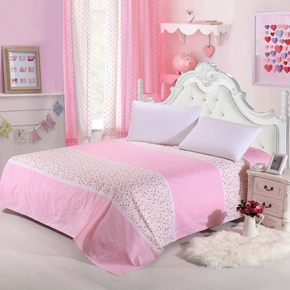 Draps en coton rembourré lit enfant et drap plat matelassé 120x230cm