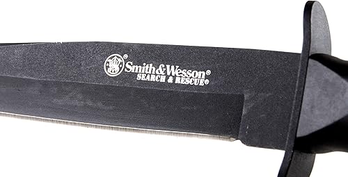 Miniatura 5 de Smith & Wesson Search and Rescue CKSURT Cuchillo de hoja fija SS de 10.5 pulgadas con hoja Tanto de 6 pulgadas y mango de aluminio para exteriores,