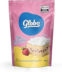 Mistura para Bolo de 400G, Sabor Baunilha, Globo.