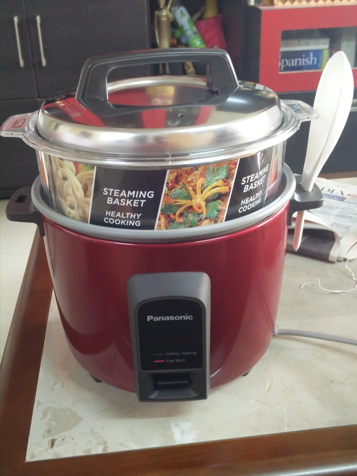 Buy Panasonic SRY18FHS 1.8 Liters Automatic Rice Cooker, Red Online at
