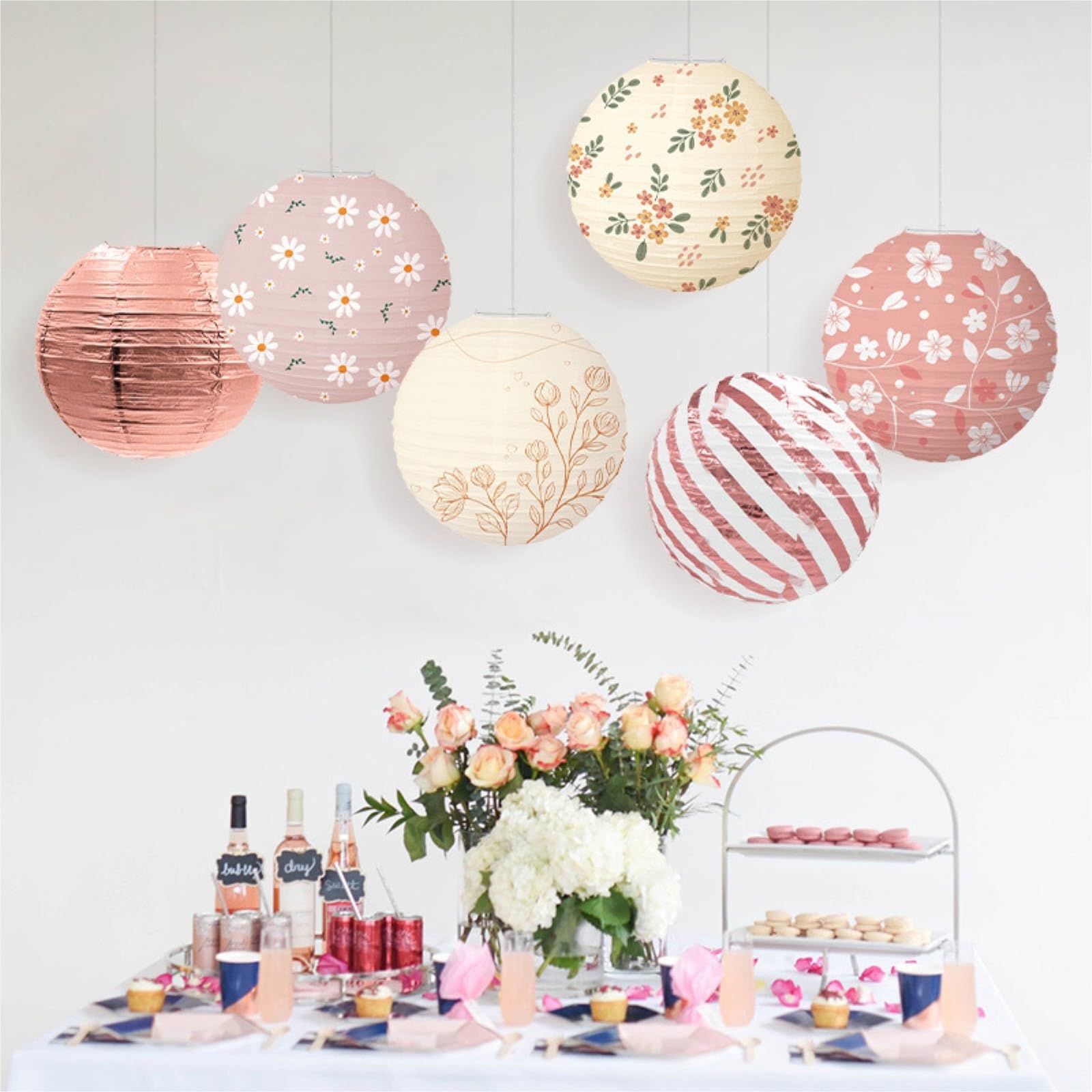 Linternas Papel Faroles De Papel Redondos Colgantes For Decorar Bodas, Compromisos Y Fiestas Decoración