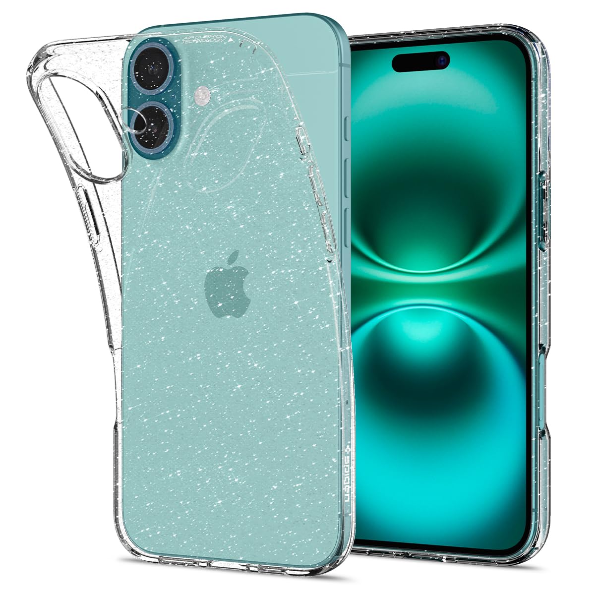 Liquid Crystal Glitter designed for iPhone 16 Plus case cover (2024) - Crystal Quartz
