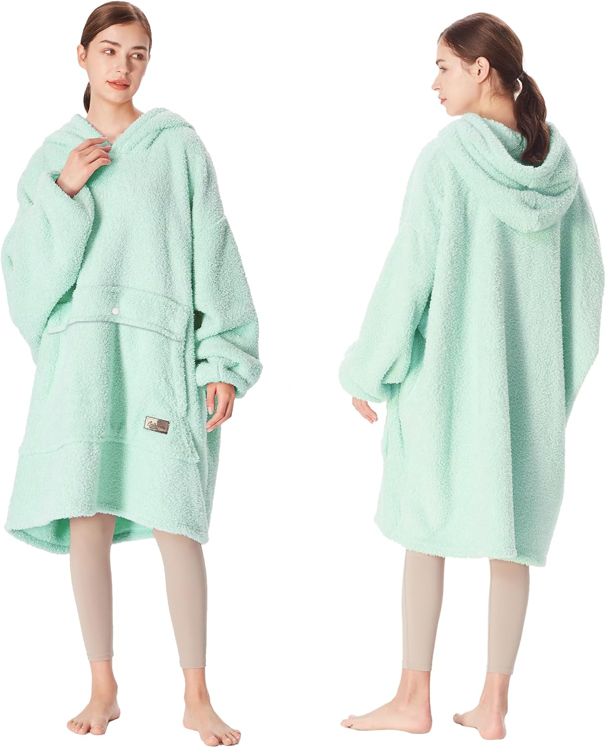 Catalonia Oversized Blanket Hoodie Sweatshirt, Wearable Lounging Fleece Pullover, Gift for Adults Women Men Kids Wife - Image 7