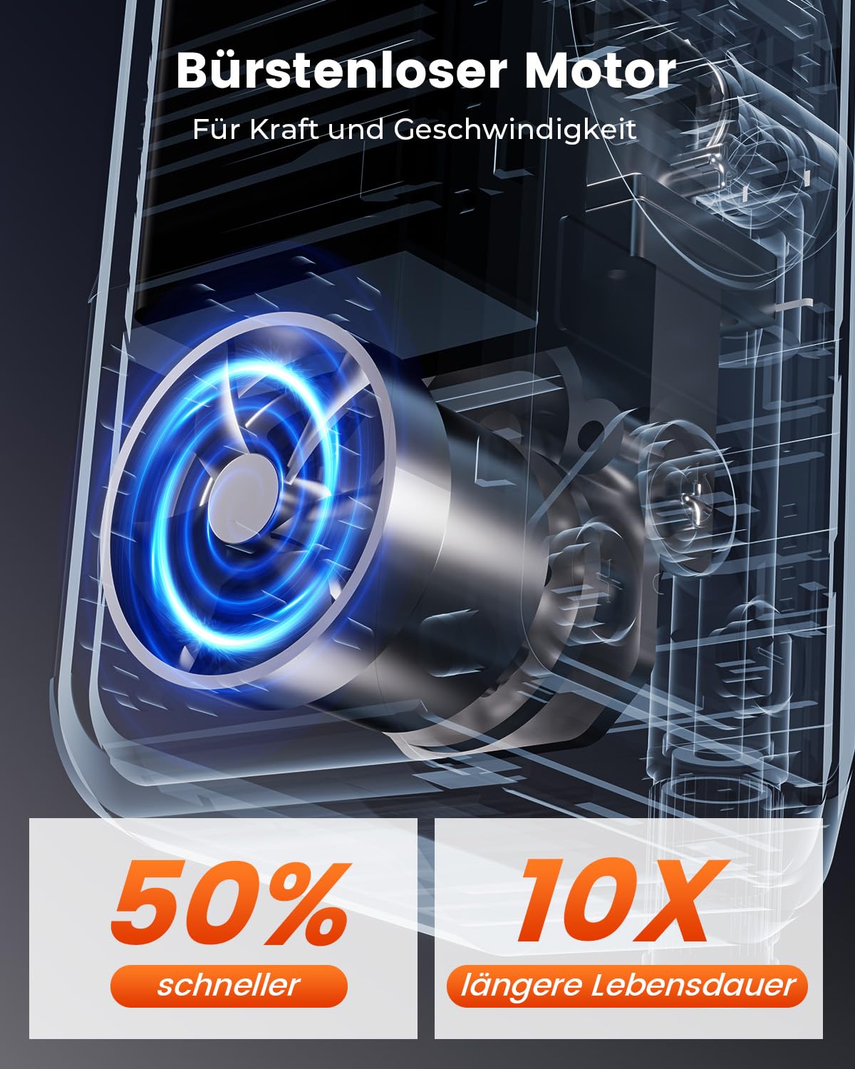 ETENWOLF Elektrische Fahrradpumpe,10,34 BAR Tragbare Reifenpumpe mit Presta und Schrader Ventil für Mountainbike,Rennrad,Motorrad,Ball,Schnellbefüllung&Auto-Stopp Luftpumpe mit Manometer (Schwarz)