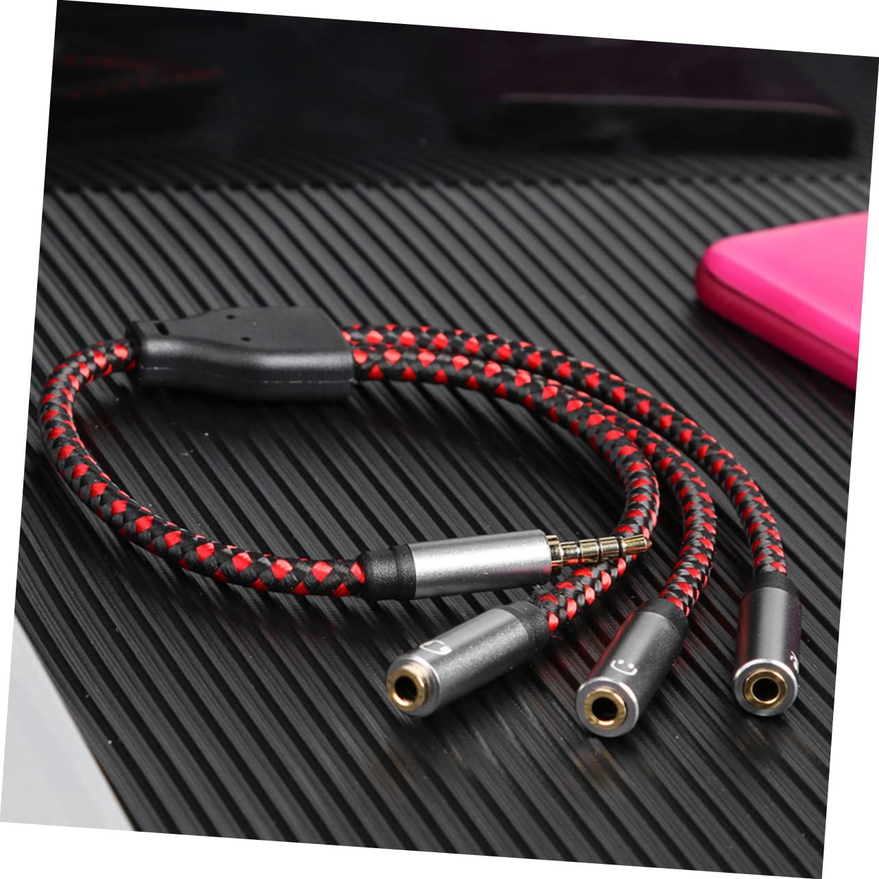 DOITOOL 3pezzi Splitter Audio y Per Cuffie e Altoparlanti Adattatore Audio Per Dispositivi Design Per Computer Tablet e Smartphone