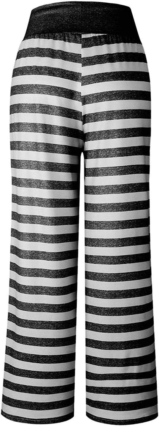 Elsofer Women's Pajama Lounge Pants Floral Print Comfy Casual Stretch Palazzo Drawstring Pj Bottoms Wide Leg Pants - Image 4