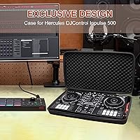 Vista 5 de LTGEM EVA Case for Hercules DJControl Inpulse 500 2-deck USB DJ controller-Travel
