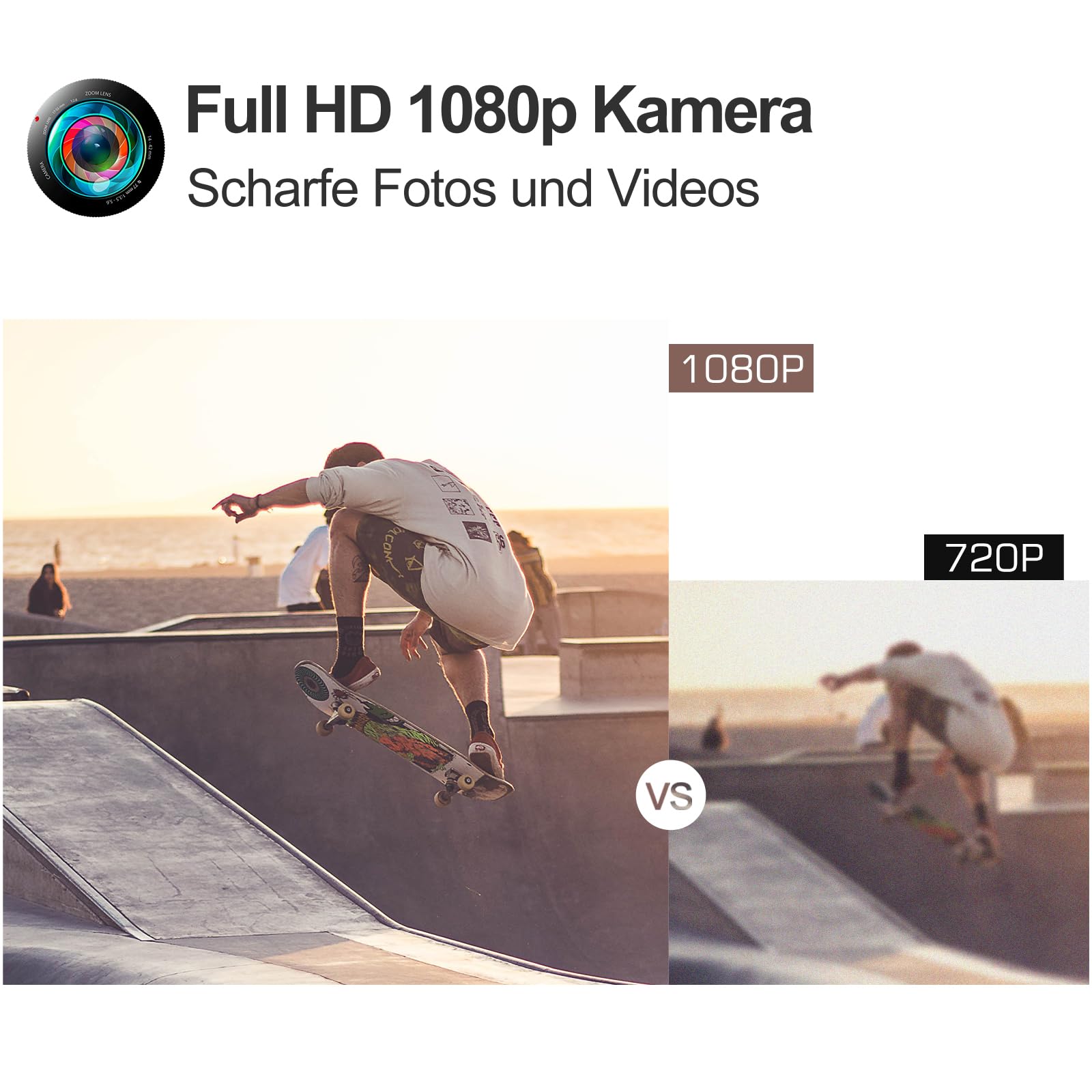 Loolinn | Drohne GPS - Drohne mit Kamera HD 1080p für Kinder über 12 Jahre, RC Quadrocopter Drohnen/GPS Automatisch Rückkehr / 32 Min Flugzeit / 2 Akkus