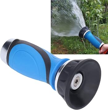 Twist Hose Nozzle Sprayer, 4.8 x 2.6in High Pressure Water Pipe Nozzle, Fire Fighting Style Hose Water Sprayer, Heavy Duty with Adjustable Spray Pattern, for Garden Lawn Watering Tools