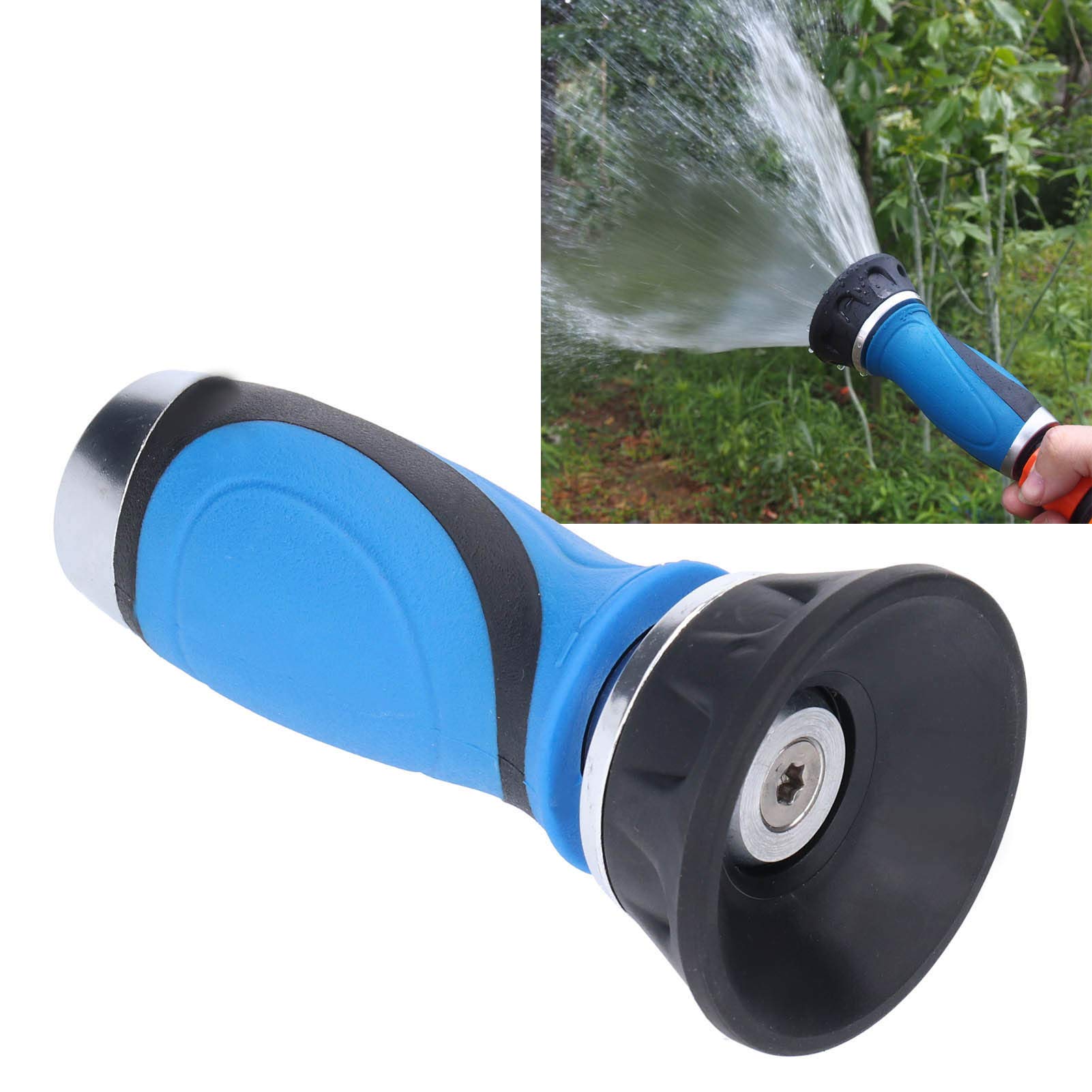 Hose Nozzle Sprayer, High Pressure Nozzle Water Hose Nozzle Garden Hose Nozzle Fire Fighting Style Adjustable Hose Water Sprayer Heavy Duty Garden Hose Sprayer Nozzle for Garden Hose Lawn Hose Tools