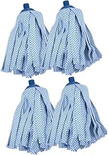 4 Pcs Mop Replacement Head Squeegee mop Commercial mop Nursing Accessories mop Cloth Replacement Microfiber Cloth mop Refill Wet mop Head Refill Cleaning Tool mop Accessories Flat Abaodam