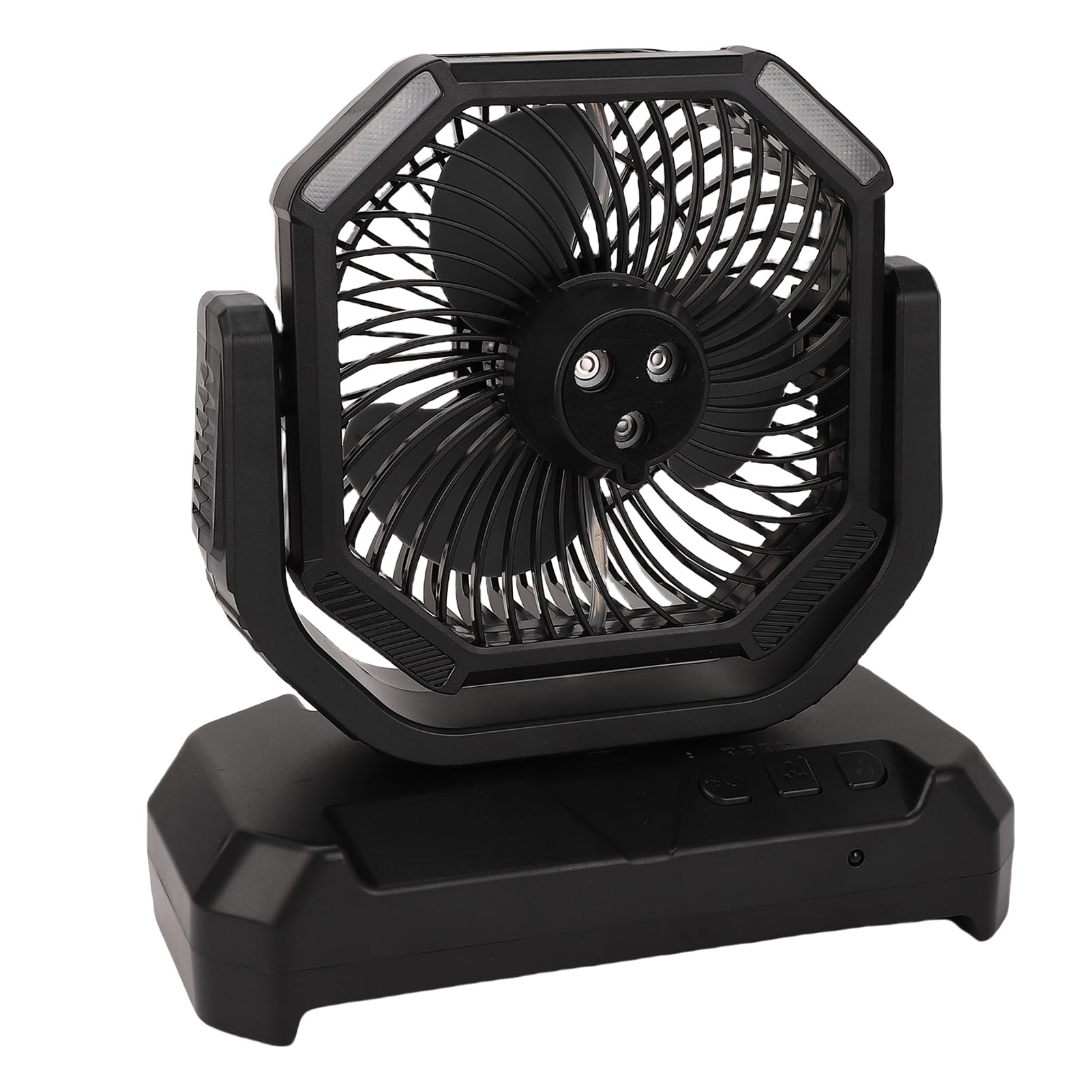 Buachois Ventilateur Brumisateur Portable 6L LED Télécommande USB Rechargeable 4 Vitesses Rotation Automatique Noir
