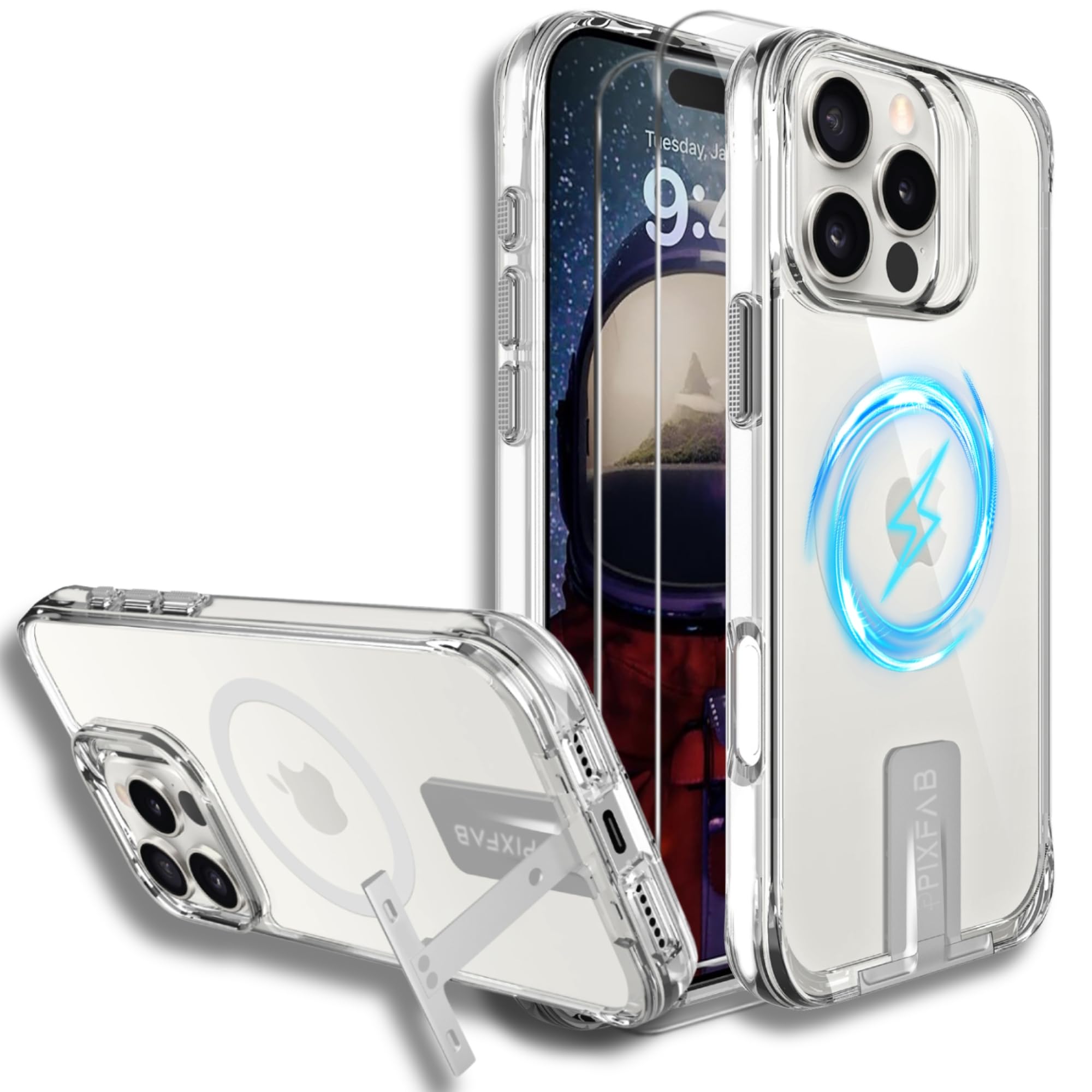 TORRAS Crystal Clear For IPhone 16 Pro Max Case, [Anti-Yellowing][Military-Grade