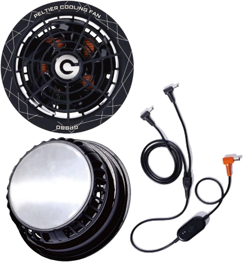 ペルチェ冷却ファンセット 28Vバッテリー付き Amazon.co.jp: 空調作業服 最大28V ペルチェファン単品 冷却ファン