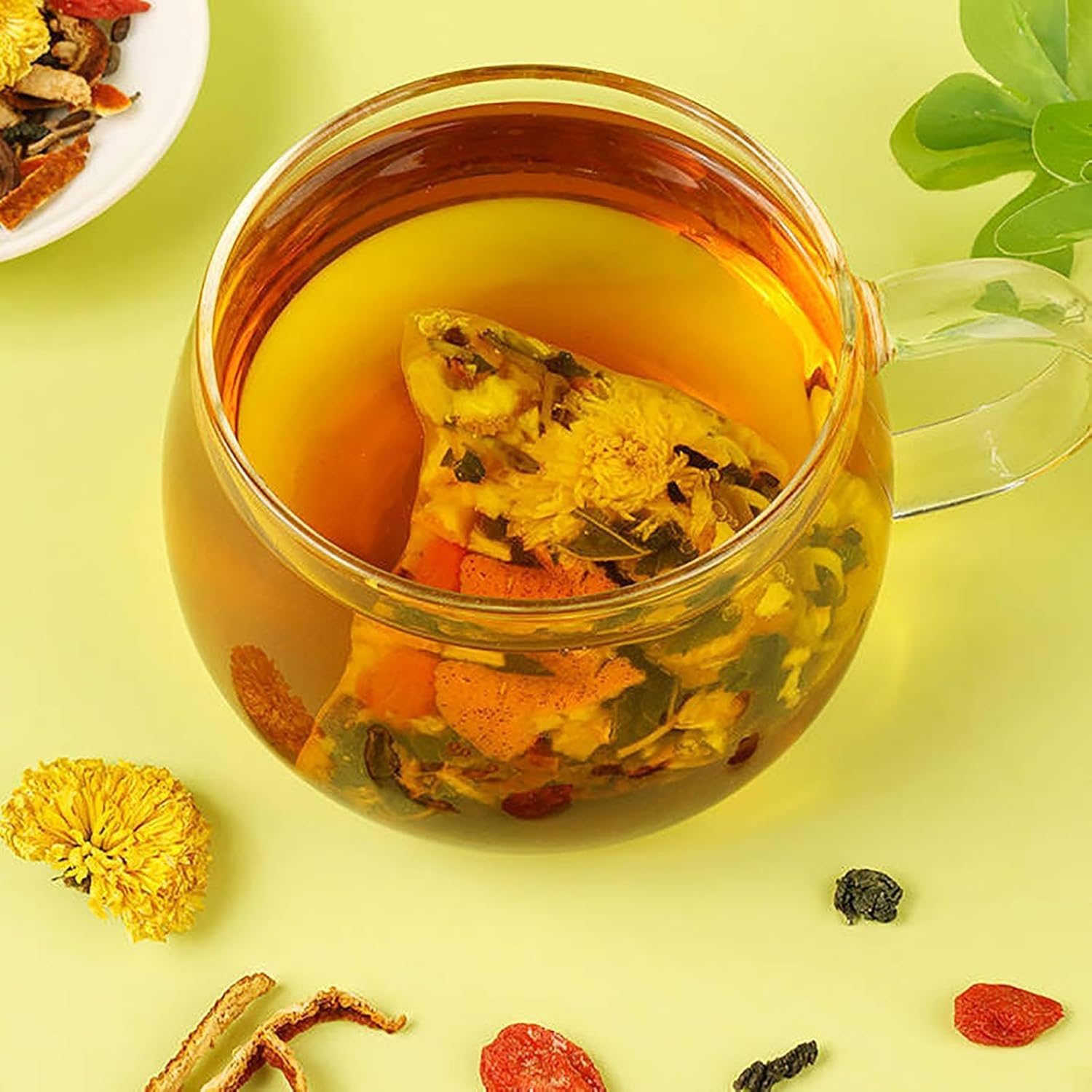 Goji Berry Chrysanthemum Cassia Tea, Five Flavors Goji Berry Tea, Chrysanthemum Cassia Seed Tea (3PCS)
