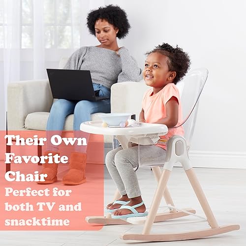 Miniatura 6 de Primo Vista - Silla alta convertible 3 en 1, para niños pequeños y mecedoras, transparente y transparente, crece con los niños, estilo moderno,