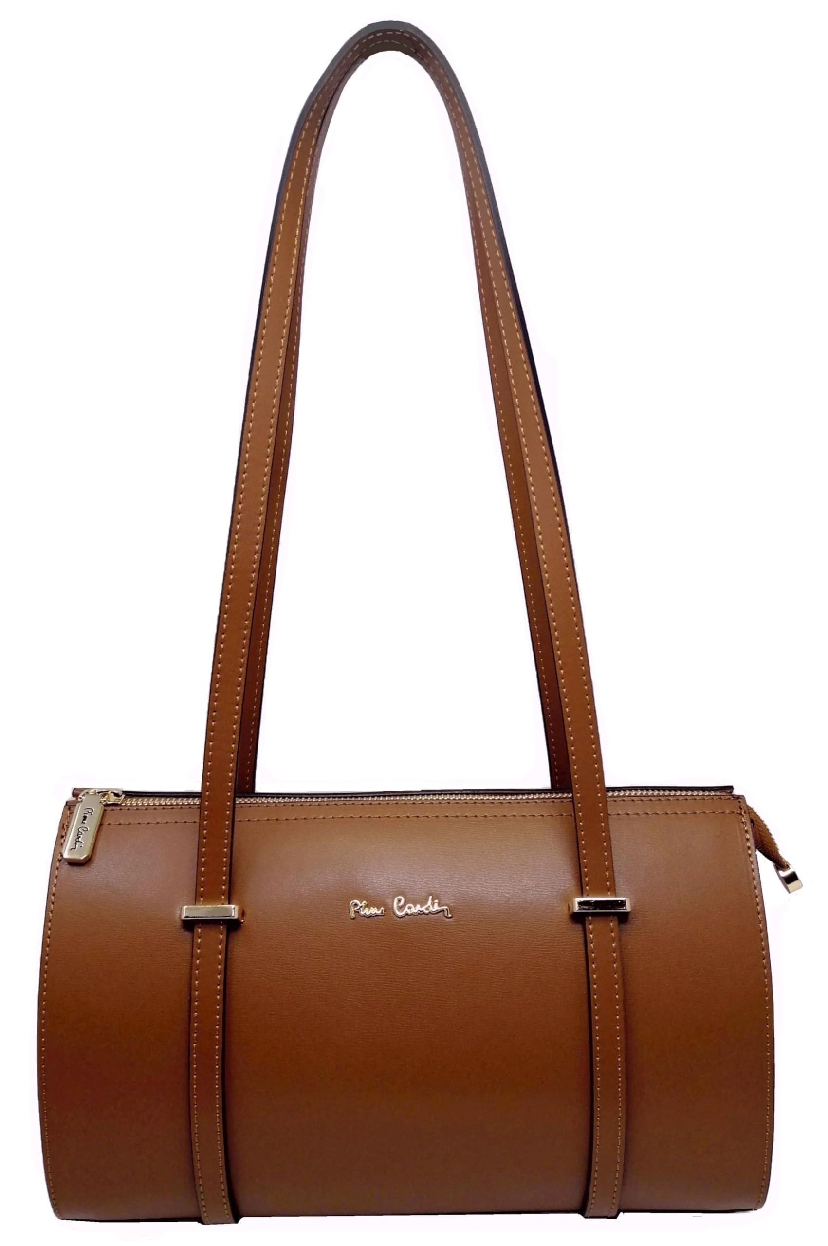 Pierre Cardin Bolso de mujer, piel auténtica, grande, Shopper, fabricado en Italia, de hombro, multifunción, elegante, bolso de mujer, bolso de hombro, multifunción, bolsos de mujer, de hombro