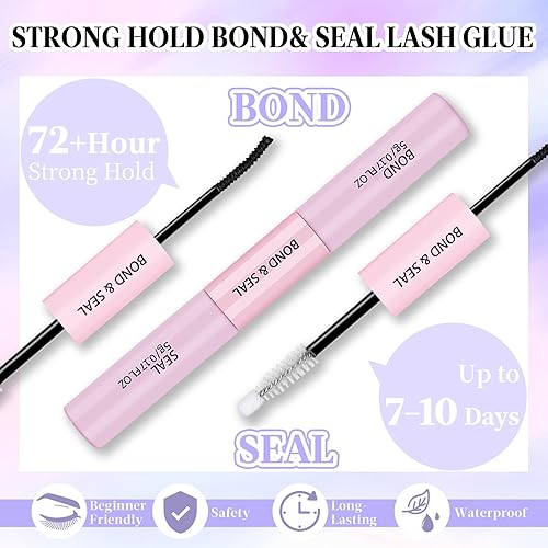 Miniatura 6 de Kit de extensiones de pestañas para bricolaje, 80 unidades individuales de racimo de pestañas rizadas D de 0.39 a 0.79 pulgadas, racimo de pestañas