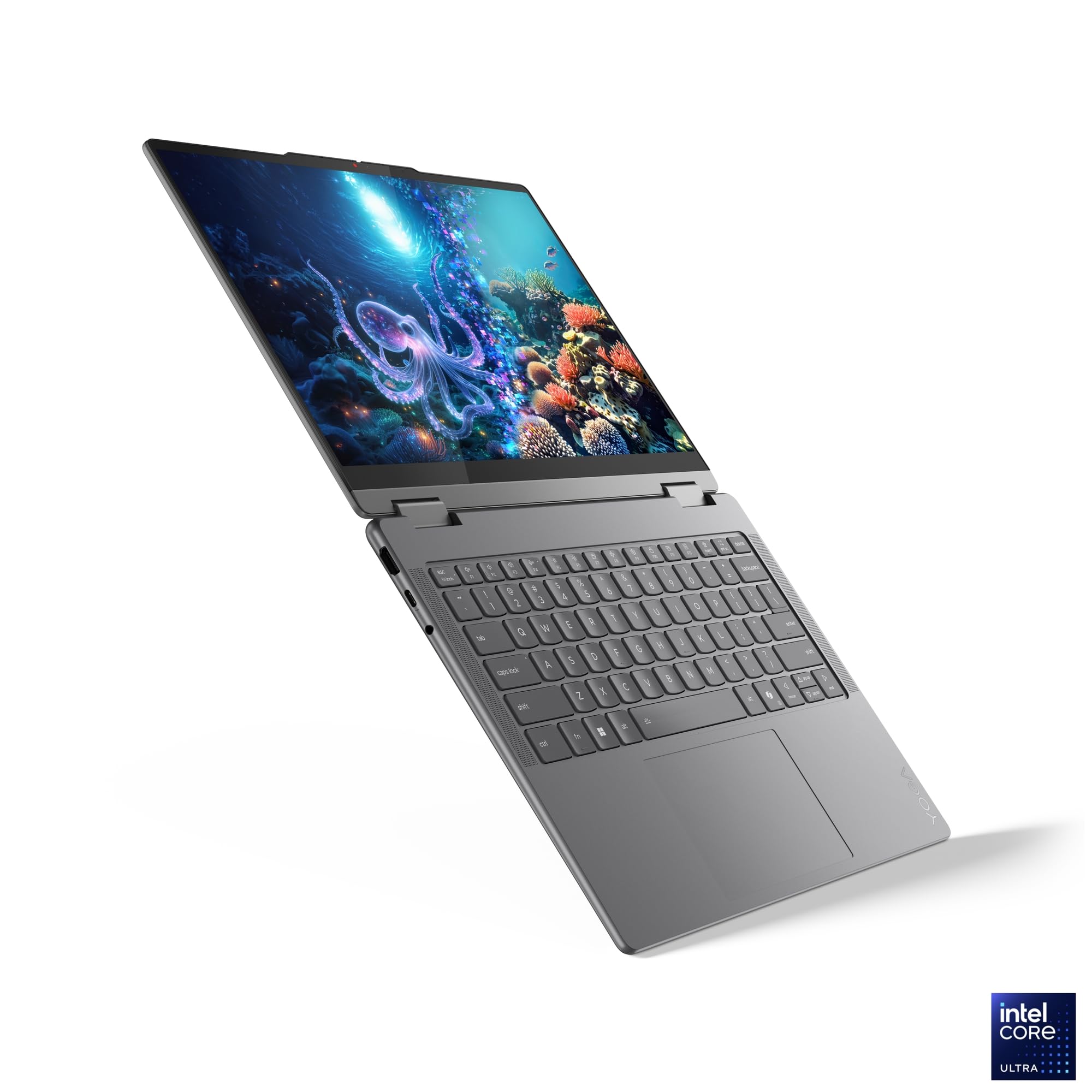 Lenovo Yoga 7 2-en-1 14ILL10 Ordinateur Portable 14" WUXGA OLED Tactile Intel Ultra 5 226V RAM 16Go SSD 512Go Intel Arc Windows 11 Clavier AZERTY Gris