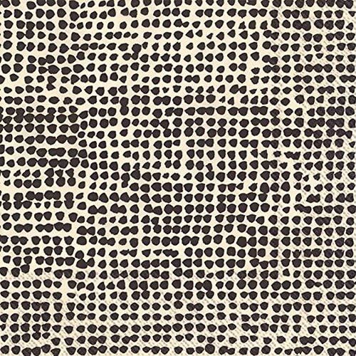 IHR Ideal Home Range Party Napkins Marimekko Disposable 3-Ply Paper Lunch Napkin Pack, 6.5" x 6.5", Orkanen Linen/Black, 20-Count image 4