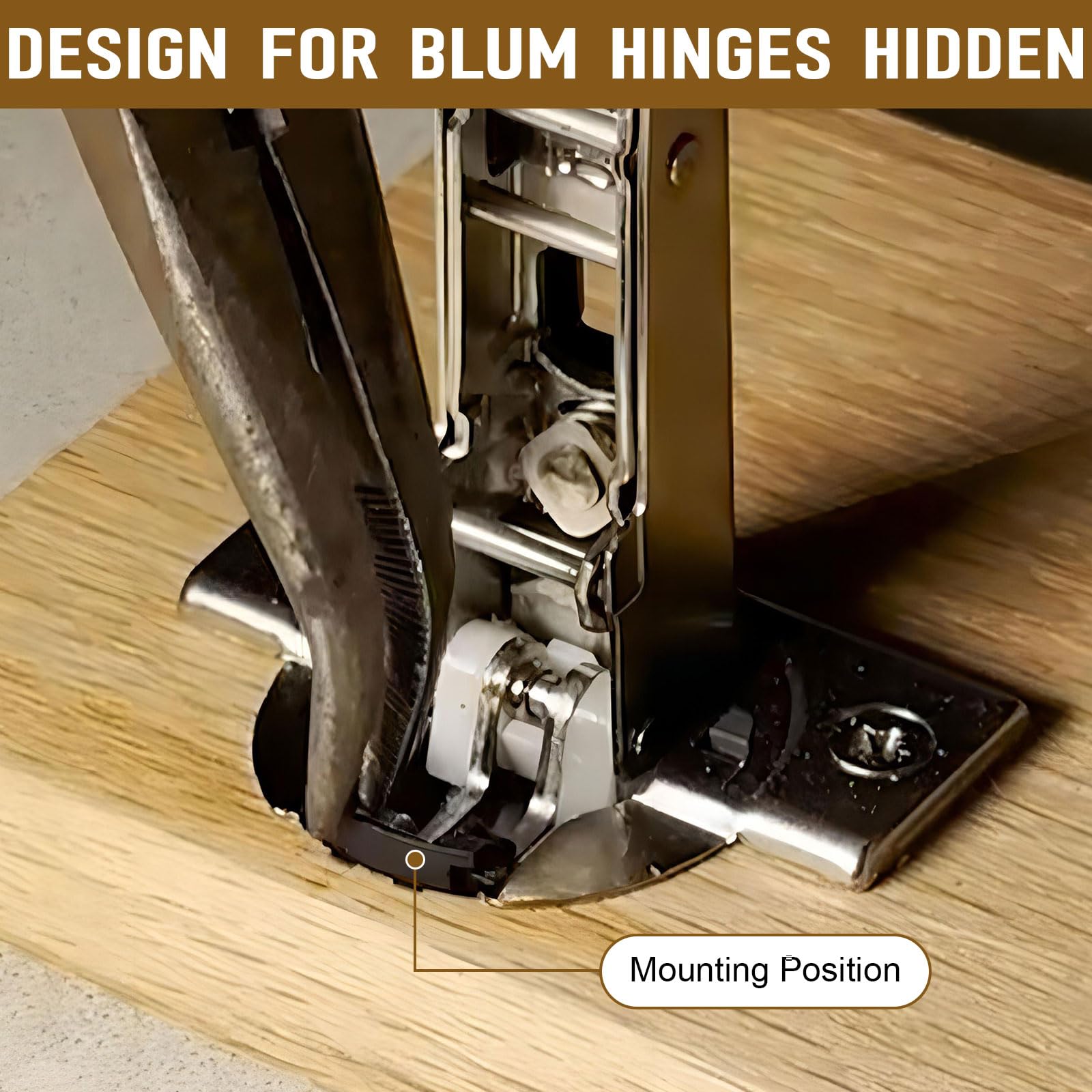 Cabinet Hinge Restrictors - Prevent Door Bumping -4