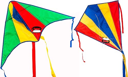 Miniatura 2 de JA-RU Delta Kite - Cometas grandes de nailon a granel para niños (paquete de 24 surtidos) Planeador fácil de montar, fácil de volar y lanzar. Juegos